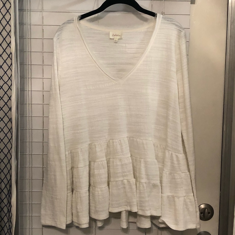 Anthropologie Peplum Long Sleeve